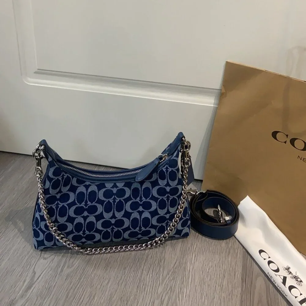 Coach navy blue small bag - Picture 8 of 9